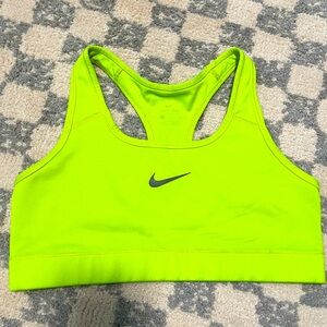 Nike Dri-Fit Neon Yellow Sports bra (Size L)